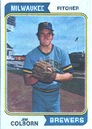 1974 Topps Baseball Cards      075      Jim Colborn